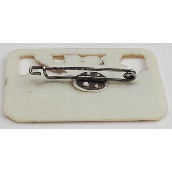 1920s German Celluloid Brooch Silent Film IT ATTRACTED THREE FELLOWS Pin Vtg - Picture 6 of 11